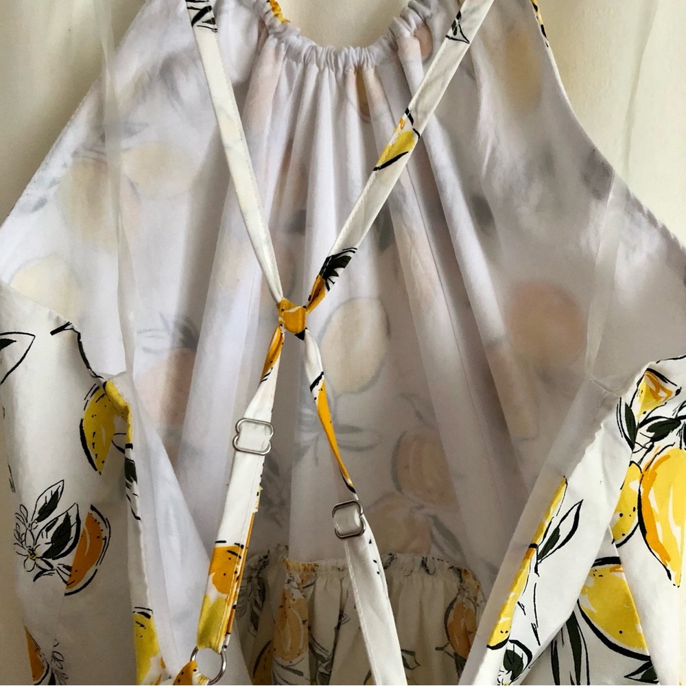 Free Assembly lemon print halter fit and flare cotton dress size S NWT - Picture 12 of 12